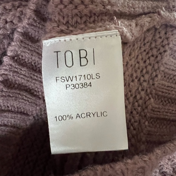Tobi oversized mauve v-neck sweater size L - Picture 12 of 12